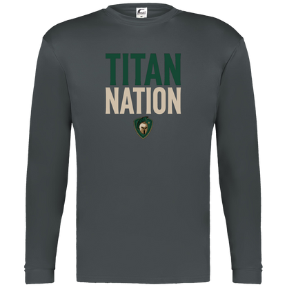 tc-titans-titan-nation-c2-mens-performance-long-sleeve-tee — Graphite — Front — source sha256 28c2ce1db2fb3a80a3c262cbde9e350bf3f40a47c81d5de5bb6ed31b46b24722 — Color position 2