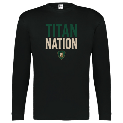 tc-titans-titan-nation-c2-kids-performance-long-sleeve-tee — Black — Front — source sha256 2c22364dd7a584ba0cb5c9442a73d9e4a6f81ca48674a3ecf5ebb7f81249a633 — Color position 1