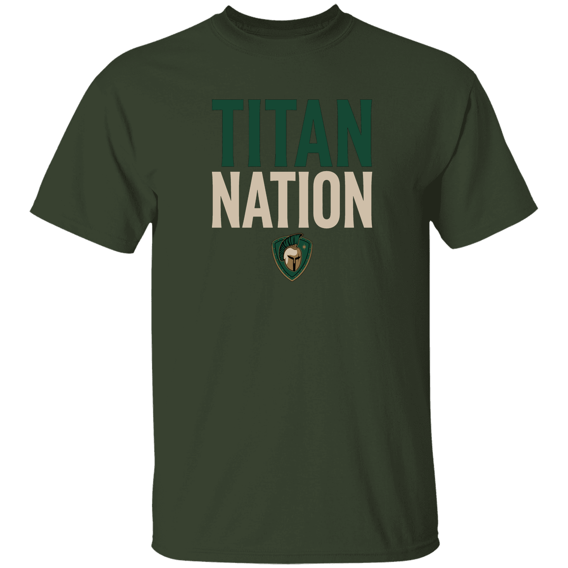 tc-titans-titan-nation-gildan-youth-5-3-oz-100-cotton-t-shirt — Forest — Front — source sha256 4e3046cad0f324b6d55a327b00128bbb3fe702b23e9b8bd3286c542123d1accb — Color position 6