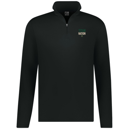 tc-titans-titan-nation-c2-mens-1-4-zip-pullover — Black — Front — source sha256 66b1511d24806b591288bee3907534709c315a0c350b663f4a54c562422ce022 — Color position 1