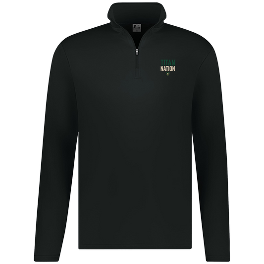 tc-titans-titan-nation-c2-mens-1-4-zip-pullover — Black — Front — source sha256 66b1511d24806b591288bee3907534709c315a0c350b663f4a54c562422ce022 — Color position 1