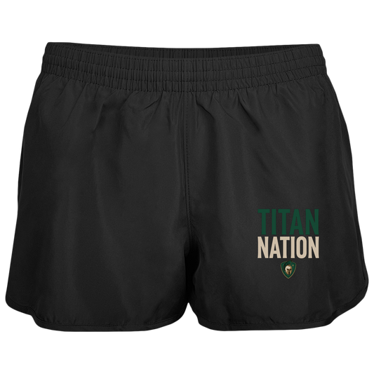 tc-titans-titan-nation-augusta-ladies-wayfarer-running-shorts — Black — Front — source sha256 6c4a64dd5cc9d69eb21580675fc1afae0dc649e0be39b872f5a885ab5fa6776e — Color position 1
