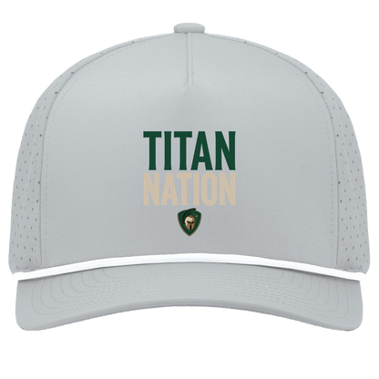 tc-titans-titan-nation-pacific-headwear-weekender-perforated-snapback-cap — Silver/White — Front — source sha256 6cd171daf71a9ba8784dd336618bcabf59b5b614ccd0b48a8ffbb9e8f59a066b — Color position 5