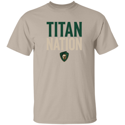 tc-titans-titan-nation-gildan-5-3-oz-t-shirt — Sand — Front — source sha256 91a2026f9cbe74422d7ae31c2e785c8b9a5607276bedb534ac09ab223e50e9d3 — Color position 1