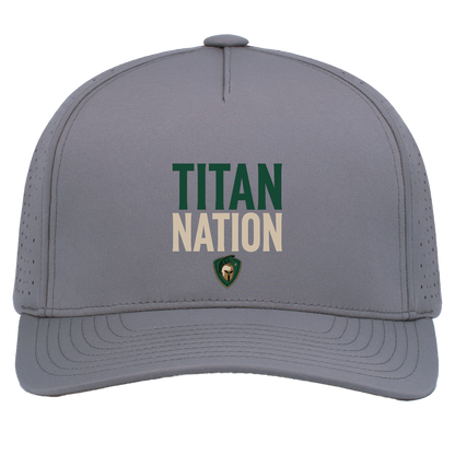 tc-titans-titan-nation-pacific-headwear-weekender-perforated-snapback-cap — Graphite — Front — source sha256 9a6c193c490061b857a327cafa720f3cf89b655a318c355fce988003a7433426 — Color position 4