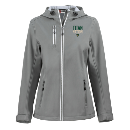 tc-titans-titan-nation-clique-womens-eco-stretch-softshell-jacket — Slate — Front — source sha256 ab94a8cf94f22696cb89699431065c53e44a654f8640b6bb5cfc0af11ecb7ea8 — Color position 2