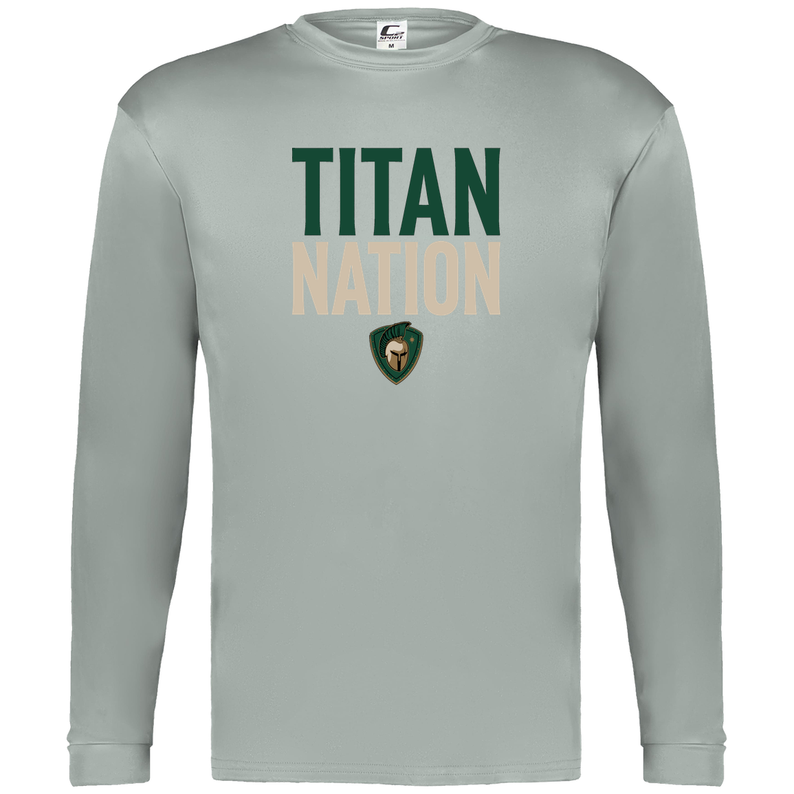 tc-titans-titan-nation-c2-mens-performance-long-sleeve-tee — Silver — Front — source sha256 ac911816b29e095a54732a1a900489af9588ed9c113a791904622cbfe022b74f — Color position 3
