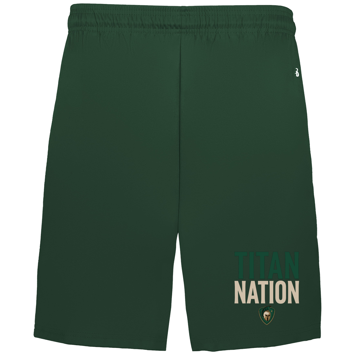 tc-titans-titan-nation-badger-adult-b-core-7-inch-short-with-pockets — Forest — Front — source sha256 cdbec2dacced67ad6a5b45563afcd047254bcbe2887fd0019d0971e7a1989d46 — Color position 4