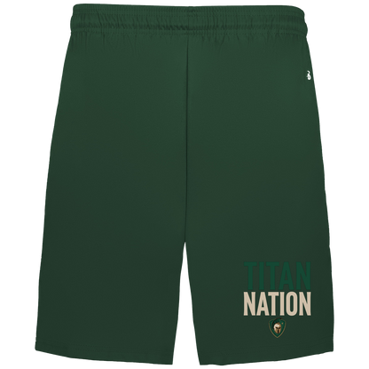 tc-titans-titan-nation-badger-adult-b-core-7-inch-short-with-pockets — Forest — Front — source sha256 cdbec2dacced67ad6a5b45563afcd047254bcbe2887fd0019d0971e7a1989d46 — Color position 4