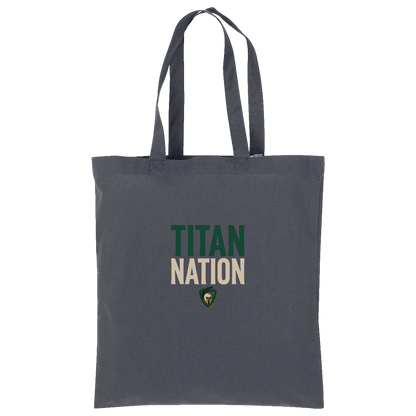 tc-titans-titan-nation-port-authority-core-cotton-tote — Storm Grey — Front — source sha256 d4951a7fe7a8530455ca2c08f669e40c0e92ca2a1c912dabf938108685b6ea1c — Color position 4