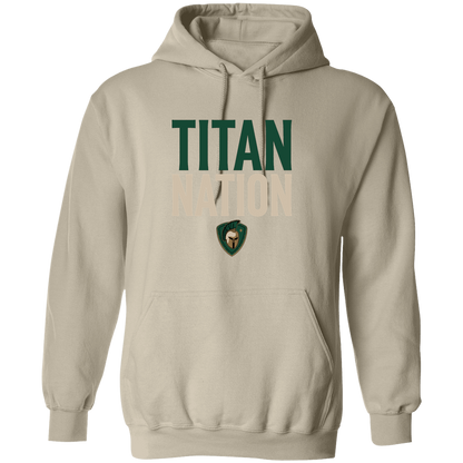 tc-titans-titan-nation-gildan-pullover-hoodie — Sand — Front — source sha256 d786ce2d193796339826971419255004d7348f99c55f354fe87a3308016159b3 — Color position 1