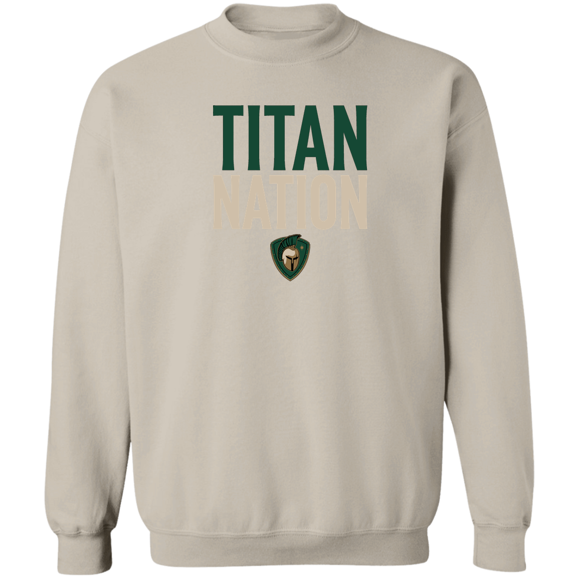 tc-titans-titan-nation-gildan-crewneck-pullover-sweatshirt — Sand — Front — source sha256 e79de57e9913293287c3973db8be033ab15fb8fdd48d84fc4fa1935b91ab678c — Color position 5