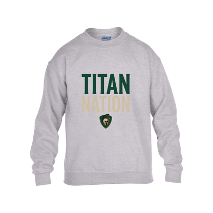 tc-titans-titan-nation-gildan-kids-heavy-blend-fleece-crew — Grey — Front — source sha256 ebc889bff67814bc6dd376cc2c4423445027e526df795669e29806474f4eb31d — Color position 3