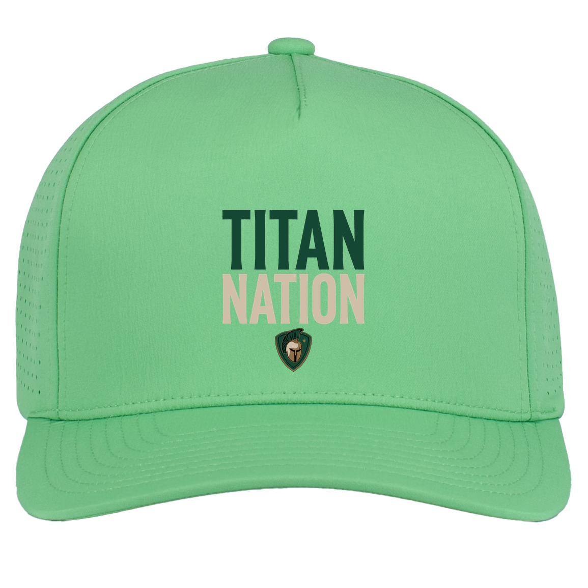 tc-titans-titan-nation-pacific-headwear-weekender-perforated-snapback-cap — Green — Front — source sha256 f57de05f9d3d8ceaccf2276e3972631cd79979854ca953d026bc97dd8cd3e5f2 — Color position 8