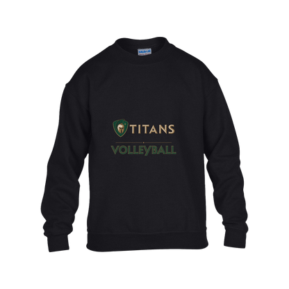 tc-titans-volleyball-basic-gildan-kids-heavy-blend-fleece-crew — Black — Front — source sha256 45f396b62f7f7285704339eb9b495eaa7ff2e0a0ce00e1c040691b7492bf97a3 — Color position 1