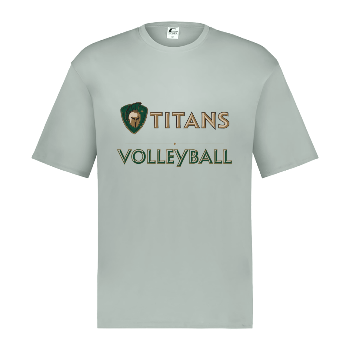 tc-titans-volleyball-basic-c2-mens-performance-short-sleeve-tee — Silver — Front — source sha256 5db403f0f71fd38c9a02a98fe30b98464ed0041871cb4d75e7a0bb0c00271ae3 — Color position 3