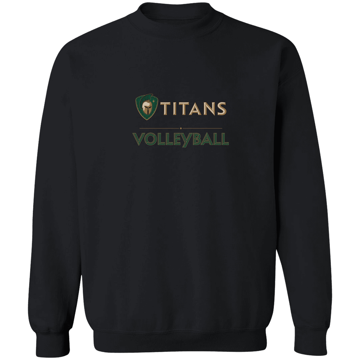 tc-titans-volleyball-basic-gildan-crewneck-pullover-sweatshirt — Black — Front — source sha256 8c0e6c88f36ec41f6148a64dd357e0e99ef872960a9b222fa2c998c341305932 — Color position 4