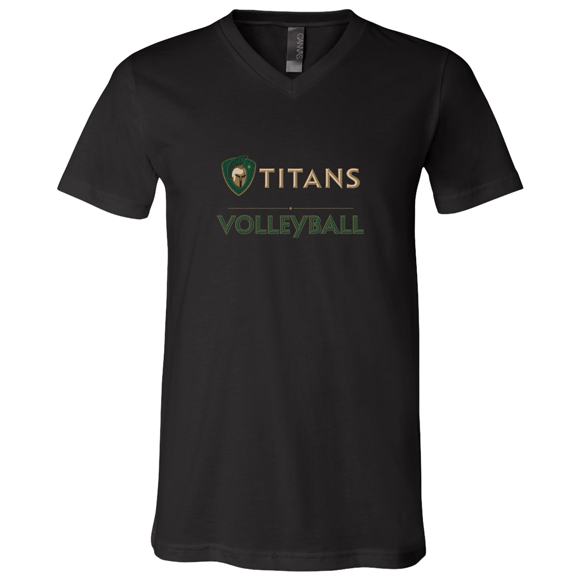 tc-titans-volleyball-basic-bella-canvas-unisex-jersey-ss-v-neck-t-shirt — Black — Front — source sha256 b1e3bd69051d3786e46e4831a0e187119d51cc66fa48c3cda5330516ab1c7843 — Color position 2