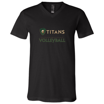 tc-titans-volleyball-basic-bella-canvas-unisex-jersey-ss-v-neck-t-shirt — Black — Front — source sha256 b1e3bd69051d3786e46e4831a0e187119d51cc66fa48c3cda5330516ab1c7843 — Color position 2