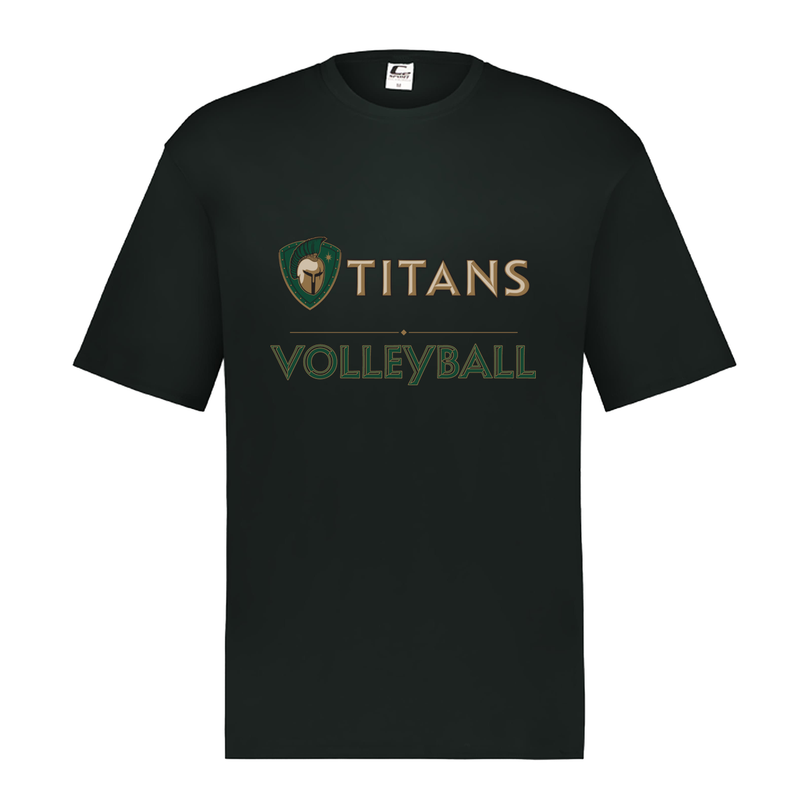 tc-titans-volleyball-basic-c2-mens-performance-short-sleeve-tee — Black — Front — source sha256 d132e76000d5241a06dbb0520a1f3599de6999a637ce969731c3c3aea966aab4 — Color position 1