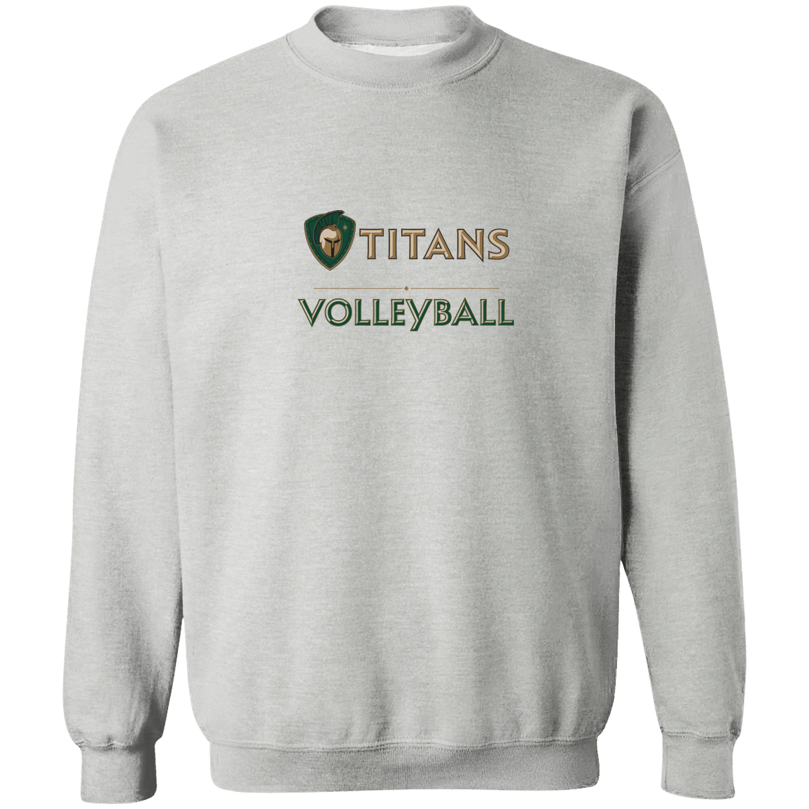 tc-titans-volleyball-basic-gildan-crewneck-pullover-sweatshirt — Sport Grey — Front — source sha256 e651bcfd297bafdf575197da66b4d46eb52e509b67ee5c90bbc3285fe94479c3 — Color position 1