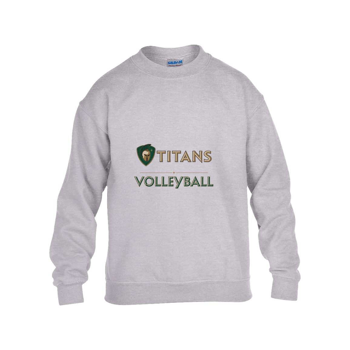 tc-titans-volleyball-basic-gildan-kids-heavy-blend-fleece-crew — Grey — Front — source sha256 ffa9798aeba5830ef510dc9f26fefdf500a5710c268df02bbe90e70edfa99c97 — Color position 3