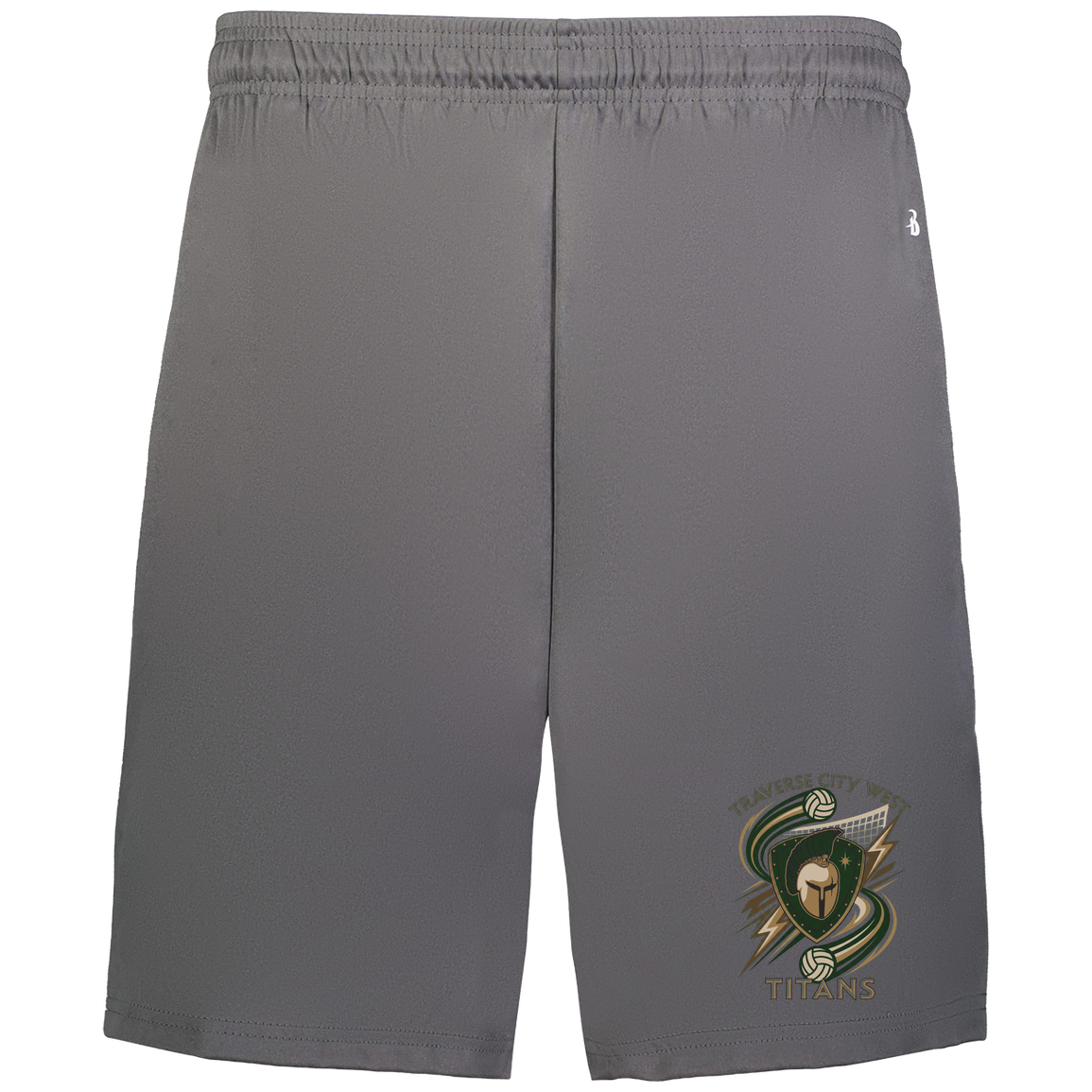 tc-titans-volleyball-rally-badger-adult-b-core-7-inch-short-with-pockets — Graphite — Front — source sha256 03679f4efdcec65b8aac2eb17dd859a97dda2670bb6f3e90f10ba707532e66fe — Color position 2
