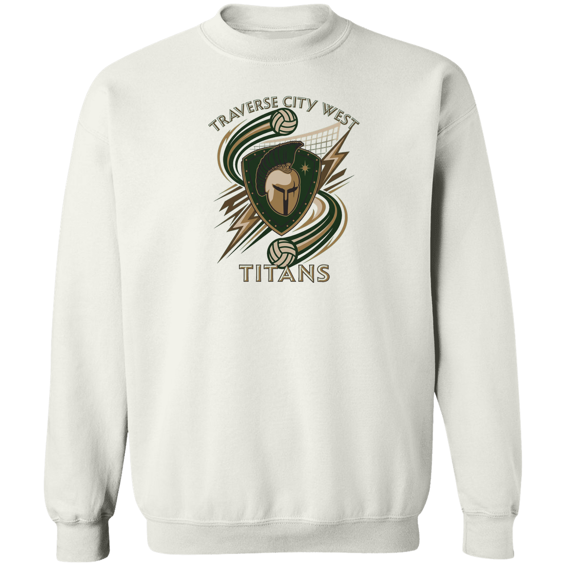 tc-titans-volleyball-rally-gildan-crewneck-pullover-sweatshirt — White — Front — source sha256 0493b115df5a2e027a16184715d90115b621a8b48d89791177849f903586dd6d — Color position 3