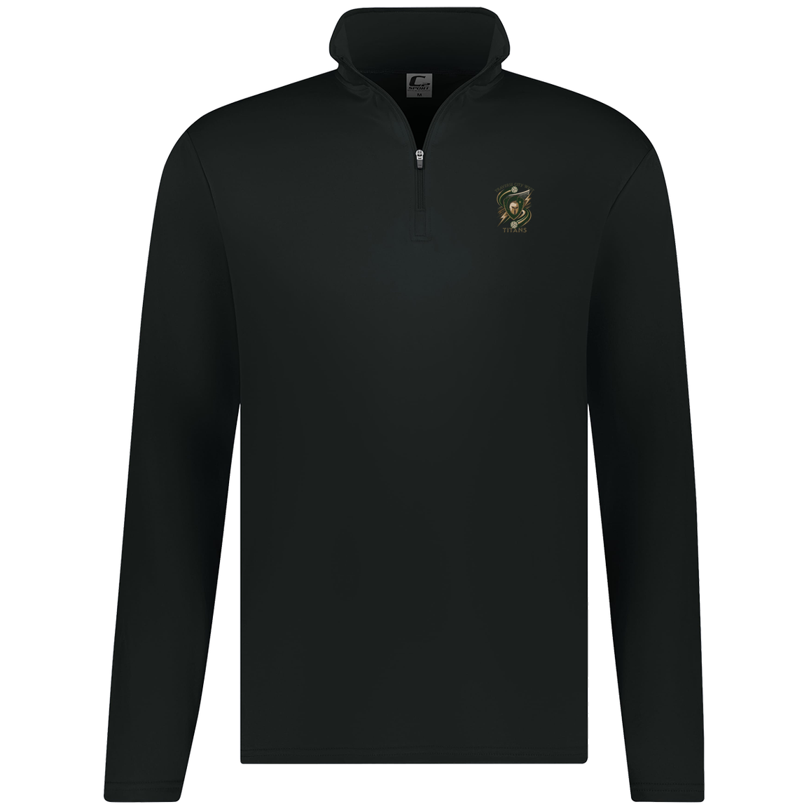 tc-titans-volleyball-rally-c2-mens-1-4-zip-pullover — Black — Front — source sha256 20f24d2c4d82d62994ed20ffc40ba4cb55619dc2a9ad98199099528bb4de335a — Color position 1