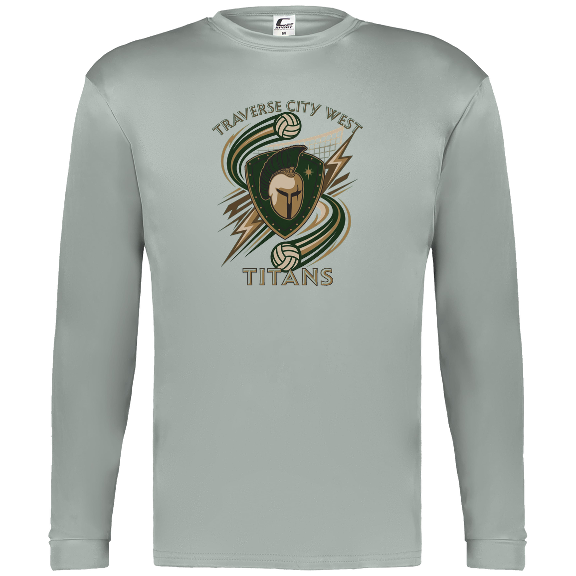 tc-titans-volleyball-rally-c2-mens-performance-long-sleeve-tee — Silver — Front — source sha256 480762583fecafe44d58537188b00961162ae6d227f8b10cb0becfdaf84ec8f7 — Color position 3