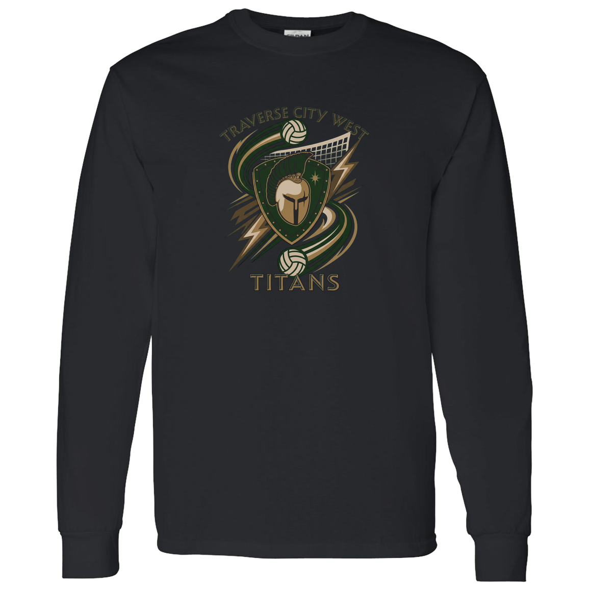 tc-titans-volleyball-rally-gildan-ls-t-shirt-5-3-oz — Black — Front — source sha256 67d20dc944fc7176c853da9b4aaf8615b22b923cb62b979cc132d9f1cfbe03e3 — Color position 4