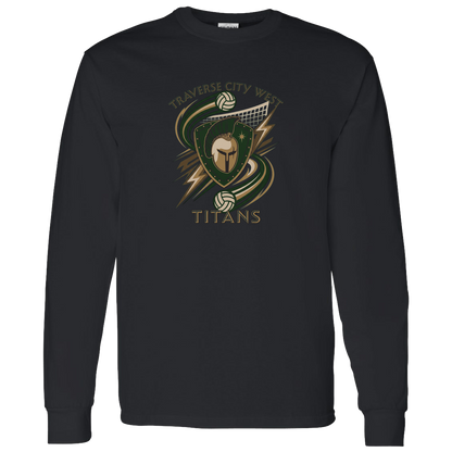 tc-titans-volleyball-rally-gildan-ls-t-shirt-5-3-oz — Black — Front — source sha256 67d20dc944fc7176c853da9b4aaf8615b22b923cb62b979cc132d9f1cfbe03e3 — Color position 4