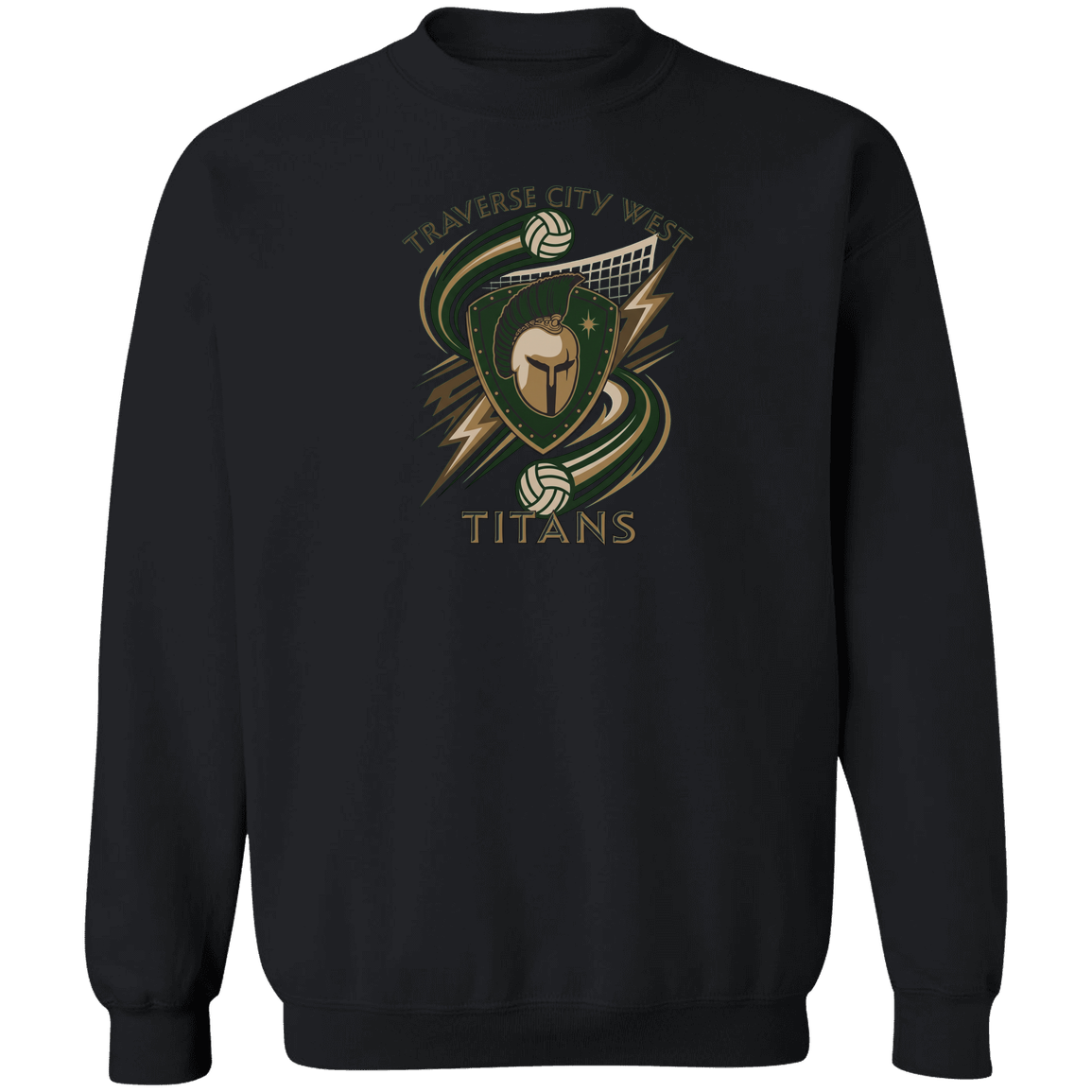 tc-titans-volleyball-rally-gildan-crewneck-pullover-sweatshirt — Black — Front — source sha256 7ddc500755617c79b2d5a489519843a74456cf742ec2ed1a8e2c70a7377fb108 — Color position 4