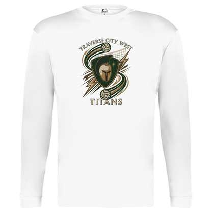 tc-titans-volleyball-rally-c2-kids-performance-long-sleeve-tee — White — Front — source sha256 c70b9406f6eb28a494986ff7cf1f219801848ba39e67d039a2064e4ea1659618 — Color position 4