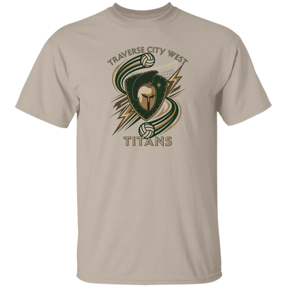tc-titans-volleyball-rally-gildan-5-3-oz-t-shirt — Sand — Front — source sha256 d6113c05b4fdaa5350df42a04473333beeb08dc94b5903dbb975657bebf34820 — Color position 1