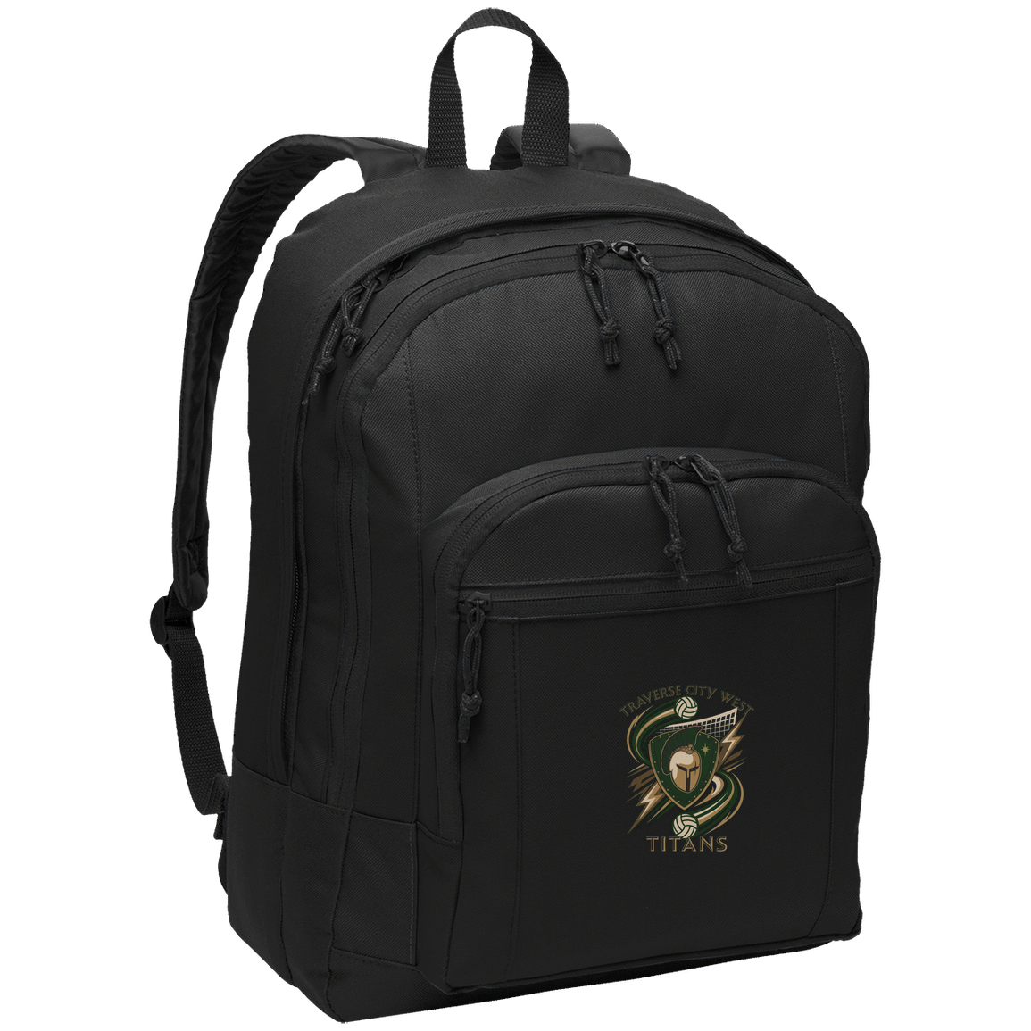 tc-titans-volleyball-rally-port-authority-basic-backpack — Black — Front — source sha256 f0bed07b39b7dd66ff72d0dc2c8fc840af0a0e5f98c0cfaf2d7b06068c56c7fa — Color position 1