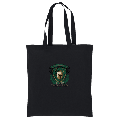 tc-titans-winged-warrior-crest-port-authority-core-cotton-tote — Deep Black — Front — source sha256 068d1d6cec88ba91fb89bde2d7c6c4627c2b4f3e3a8e9f2adde1617b2444e1dd — Color position 1