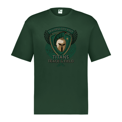 tc-titans-winged-warrior-crest-c2-mens-performance-short-sleeve-tee — Dark Green — Front — source sha256 1d087a2c483baf1c079261fefc9a900dbef534c628ef7f5df99d8ea7745696a3 — Color position 5
