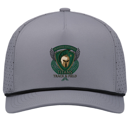 tc-titans-winged-warrior-crest-pacific-headwear-weekender-perforated-snapback-cap — Graphite/Black — Front — source sha256 2caad74bb7a9044dd065be04605db40e228f7a9ea3b2e066d0a029d2eb316e0a — Color position 3