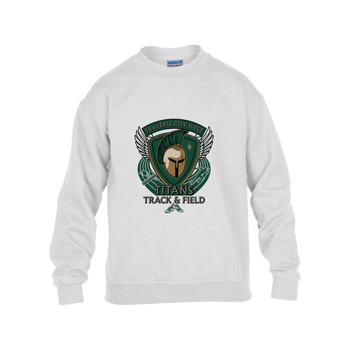 tc-titans-winged-warrior-crest-gildan-kids-heavy-blend-fleece-crew — White — Front — source sha256 3c7c1e63142e256ad6bfa1b709248d0a3b01caf2700394b32c4c82a6c9791e2a — Color position 4