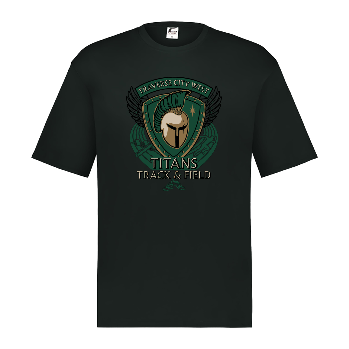 tc-titans-winged-warrior-crest-c2-mens-performance-short-sleeve-tee — Black — Front — source sha256 56b7e46d0c93f364d1b0c3993aea2ff190137a99dac5aefd791df03e65942fdb — Color position 1