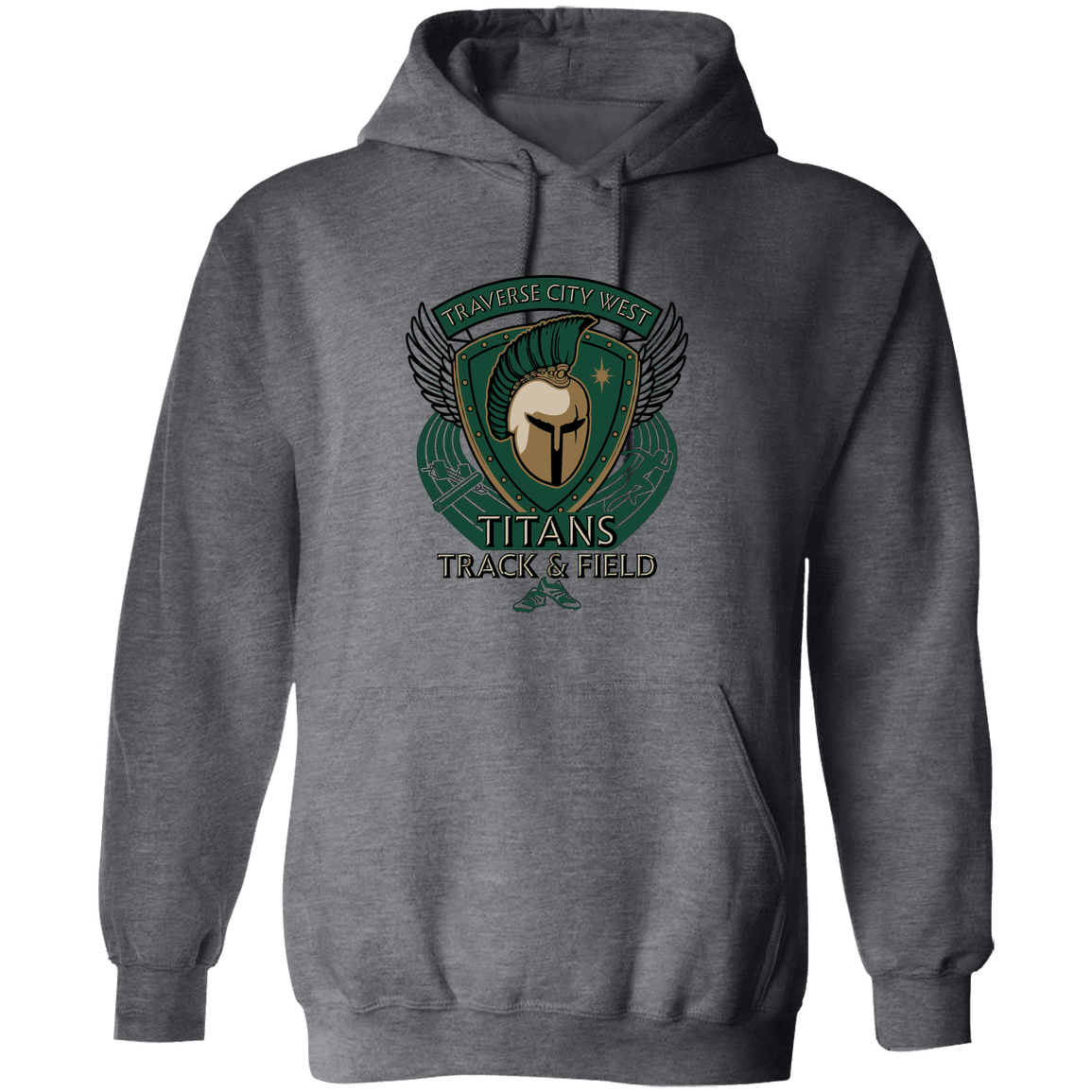 tc-titans-winged-warrior-crest-gildan-pullover-hoodie — Dark Heather — Front — source sha256 56f6a016e7e7915c2a4d93f4d435b1d9e080ecd22f77b721b8874bc395889867 — Color position 6