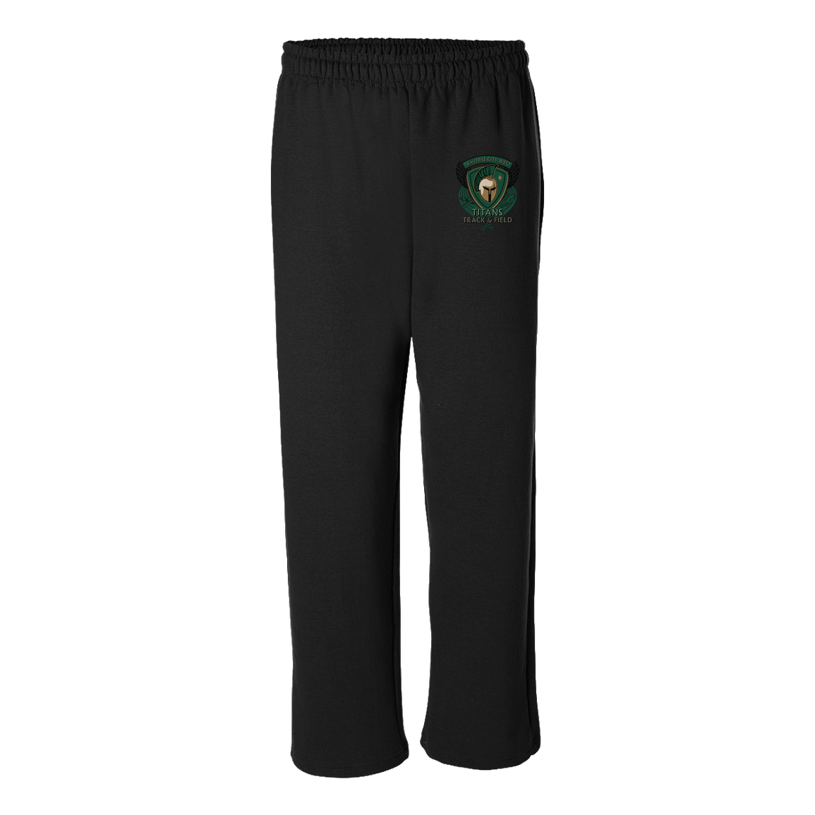 tc-titans-winged-warrior-crest-gildan-adult-heavy-blend-open-bottom-pant — Black — Front — source sha256 7c26eee9202b3444f70430fe56252c488c08b5e99b6d8c59cef7d8dcd80fb7af — Color position 1