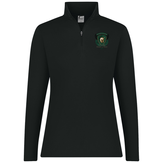 tc-titans-winged-warrior-crest-c2-womens-1-4-zip-pullover — Black — Front — source sha256 7d5ee47b3ab97d7c33094111508fa6ab61c0e46a6f2b03522143cf988cd6a234 — Color position 1