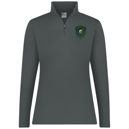 tc-titans-winged-warrior-crest-c2-womens-1-4-zip-pullover — Graphite — Front — source sha256 8d040f3fd999cfec465f62ab4bf86965ef42b71e9baabcf4d0744a246ca9032b — Color position 4