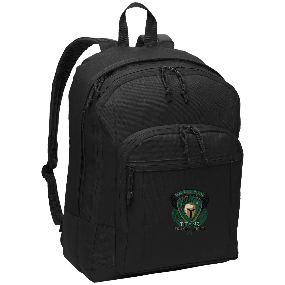 tc-titans-winged-warrior-crest-port-authority-basic-backpack — Black — Front — source sha256 8dc55d7658d1080d895c15a50509a8a494ea5b0a547e999b3104fce1869f77a6 — Color position 1