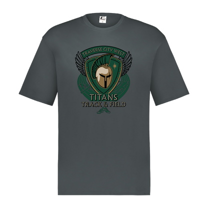 tc-titans-winged-warrior-crest-c2-mens-performance-short-sleeve-tee — Graphite — Front — source sha256 90cbde8393ff47b1006878df051111b7aa1e042181a8436541d054975c66c6a8 — Color position 2