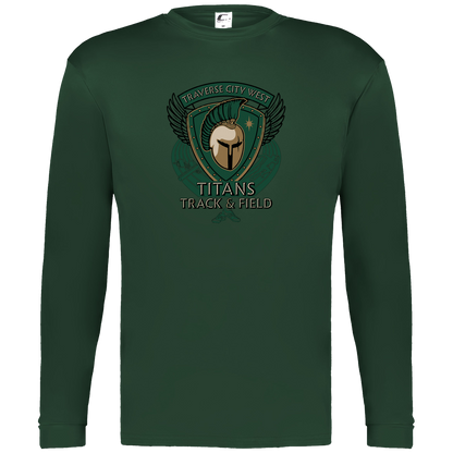 tc-titans-winged-warrior-crest-c2-mens-performance-long-sleeve-tee — Dark Green — Front — source sha256 9937aab247f28574a2187d267d3039f35cbbd05d9efc3b3f8c93c82eabc0434d — Color position 5