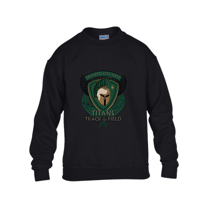 tc-titans-winged-warrior-crest-gildan-kids-heavy-blend-fleece-crew — Black — Front — source sha256 a682e5ee3f6890b3b307faf6230786e14e46b0273c4a6cce75fff2b8fb4ceeb9 — Color position 1