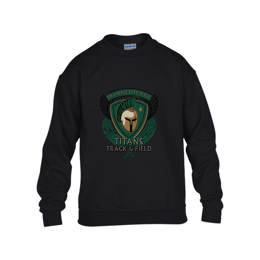 tc-titans-winged-warrior-crest-gildan-kids-heavy-blend-fleece-crew — Black — Front — source sha256 a682e5ee3f6890b3b307faf6230786e14e46b0273c4a6cce75fff2b8fb4ceeb9 — Color position 1